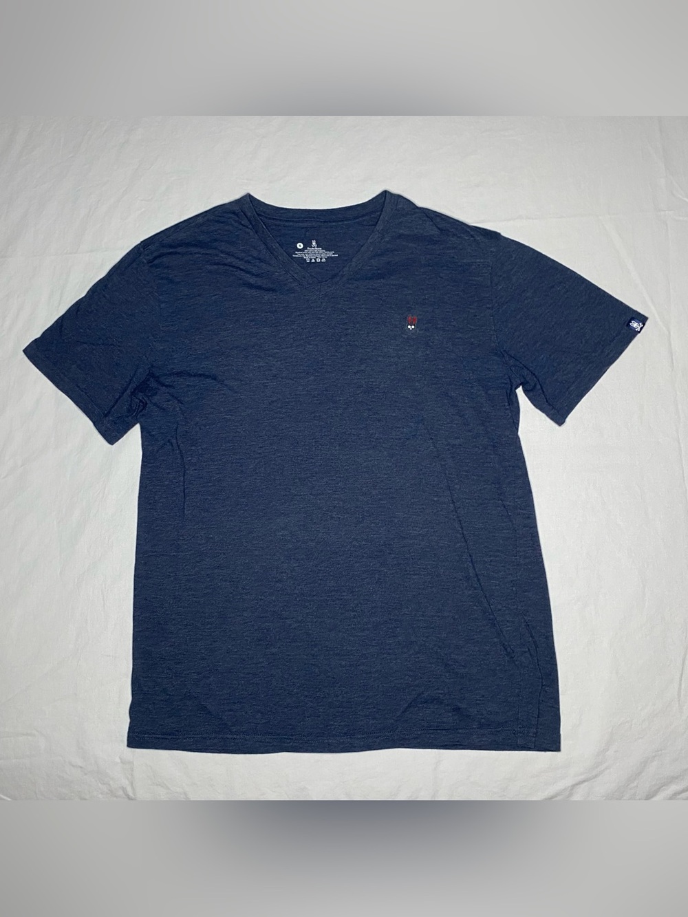 Psycho Bunny Shirt Mens Small Blue Short Sleeve Stretch Casual Tee